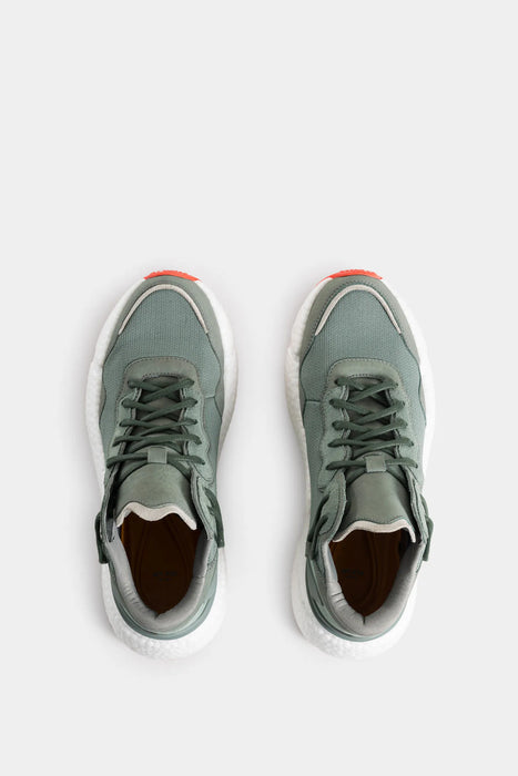 SNEAKERS BOTA BOLET DE CUERO Y LONA PARA MUJER SILUETA URBAN