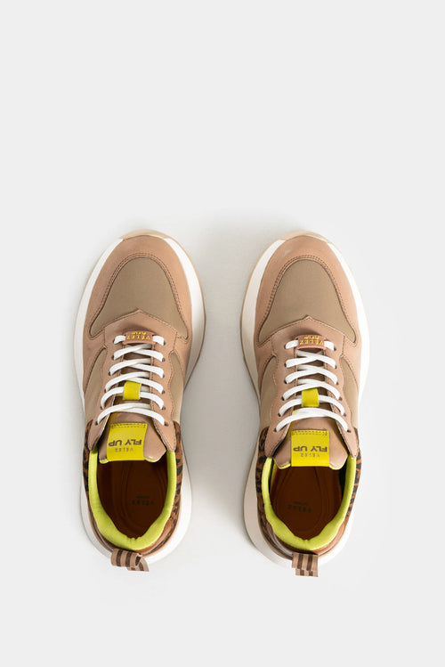 SNEAKERS MERCURIO 2.0 DE CUERO GAMUZA PARA MUJER TEXTURA ANIMAL
