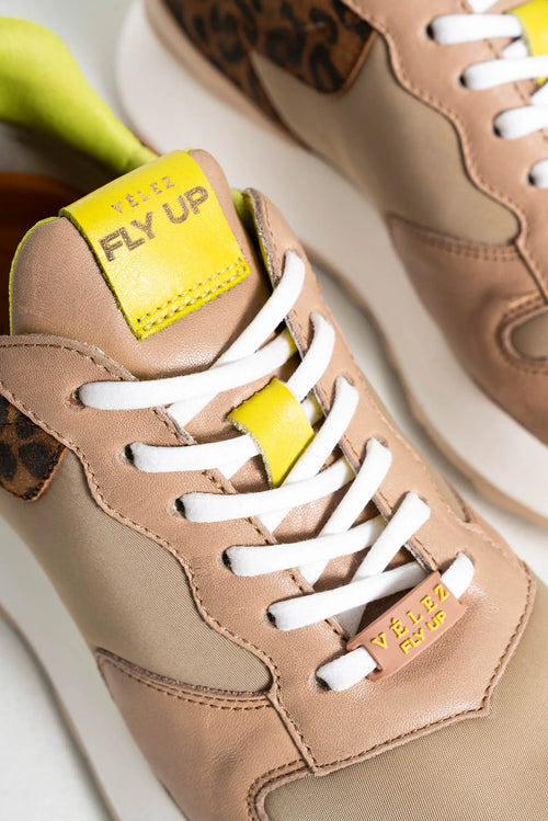 SNEAKERS MERCURIO 2.0 DE CUERO GAMUZA PARA MUJER TEXTURA ANIMAL