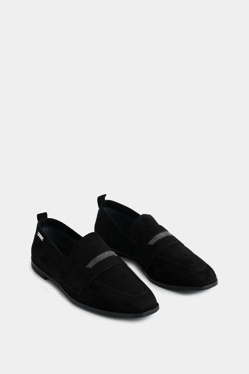 Mocasines elásticos elio de cuero gamuza para mujer antifaz millaré