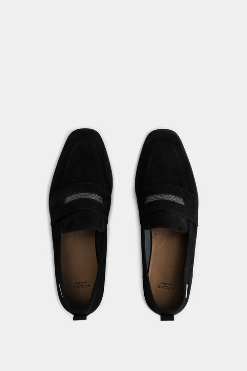 Mocasines elásticos elio de cuero gamuza para mujer antifaz millaré
