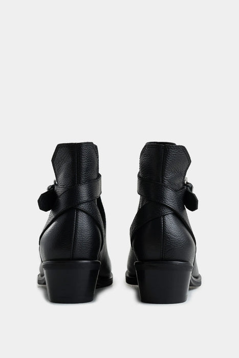 BOTINES TACÓN CAMPINA 2.0 DE CUERO PARA MUJER SILUETA CUT OUT