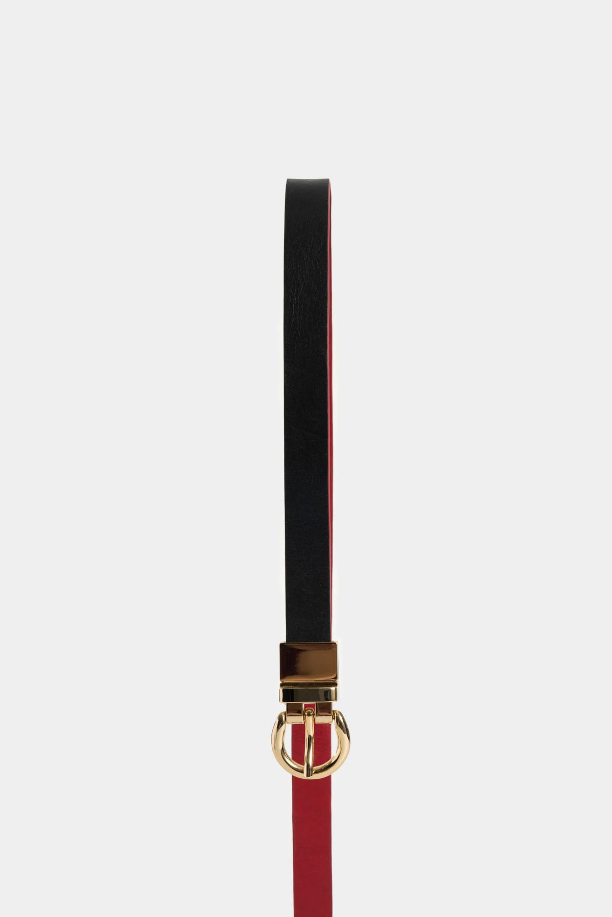 Cinturón doble faz rea 2.0 de cuero liso para mujer puntera hexagonal