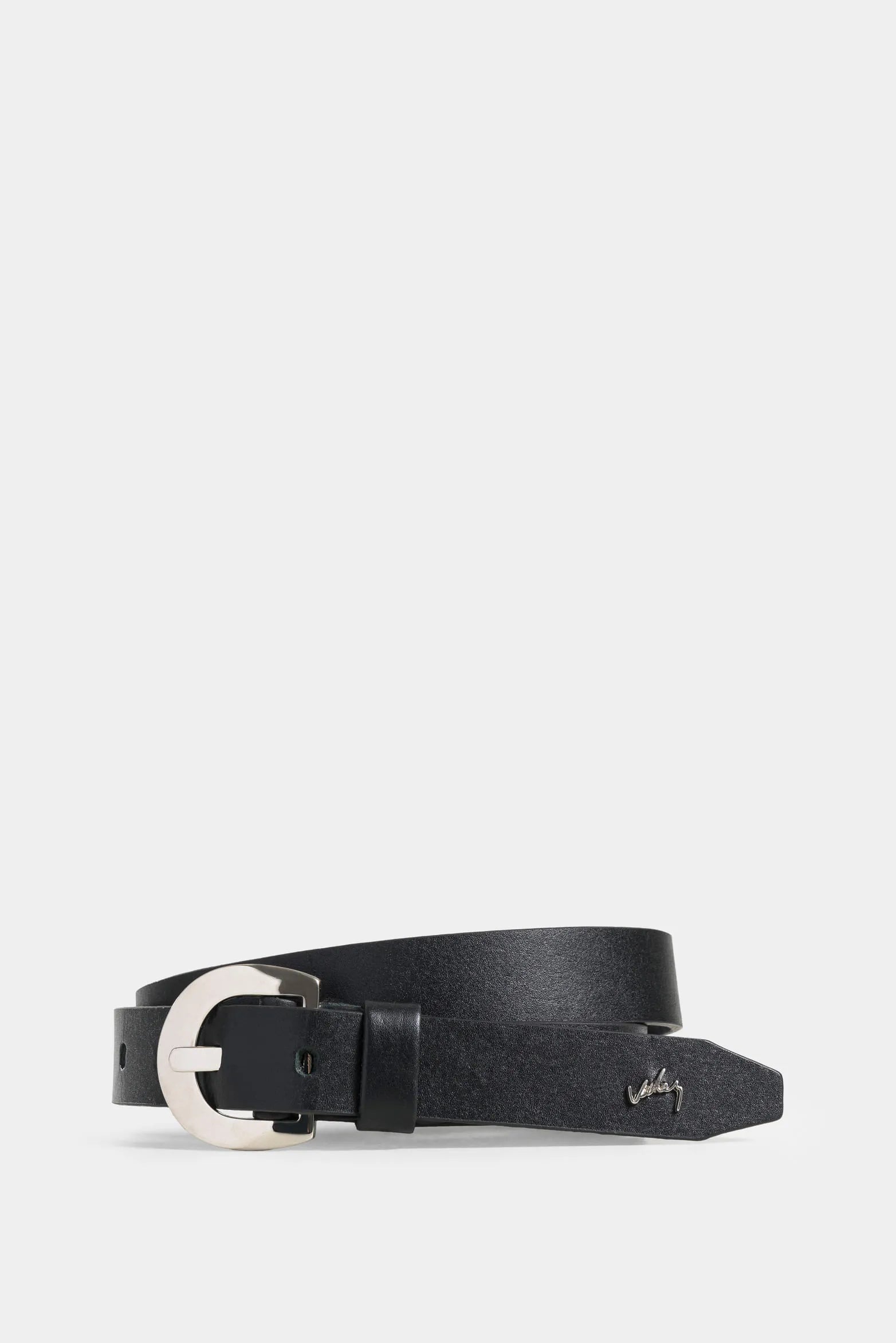 CINTURÓN UNIFAZ DE CUERO ABATANADO PARA MUJER CON PUNTERA HEXAGONAL