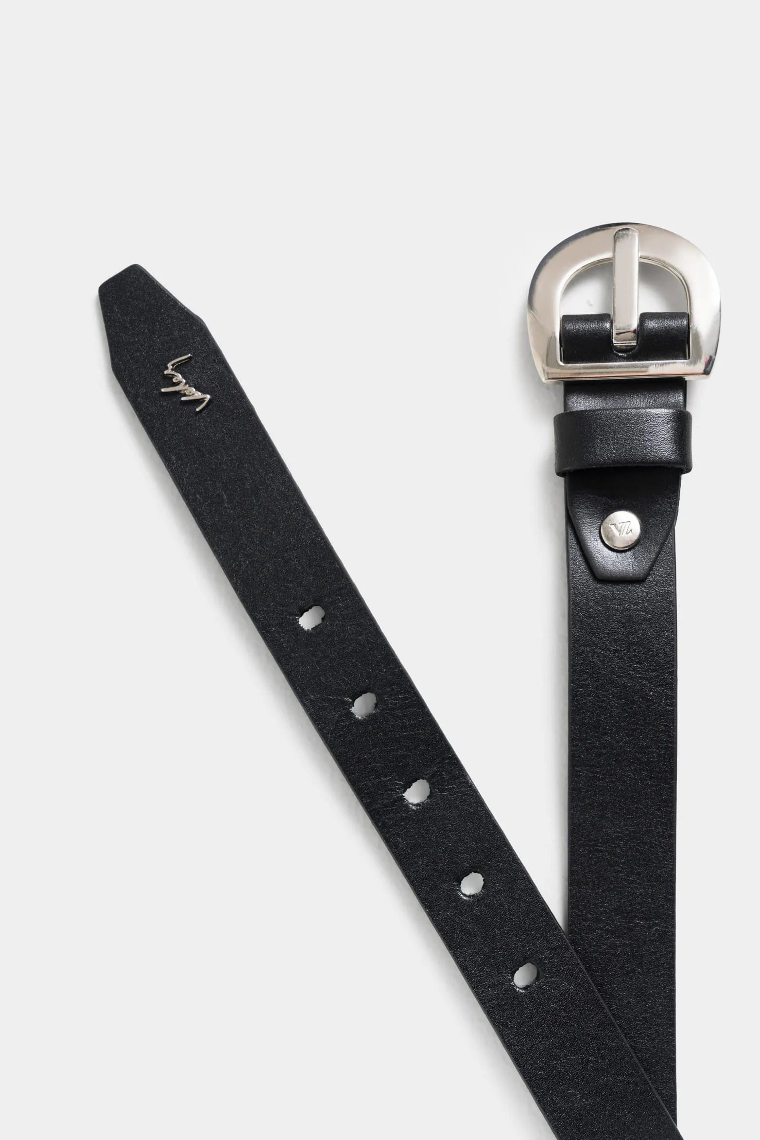 CINTURÓN UNIFAZ DE CUERO ABATANADO PARA MUJER CON PUNTERA HEXAGONAL