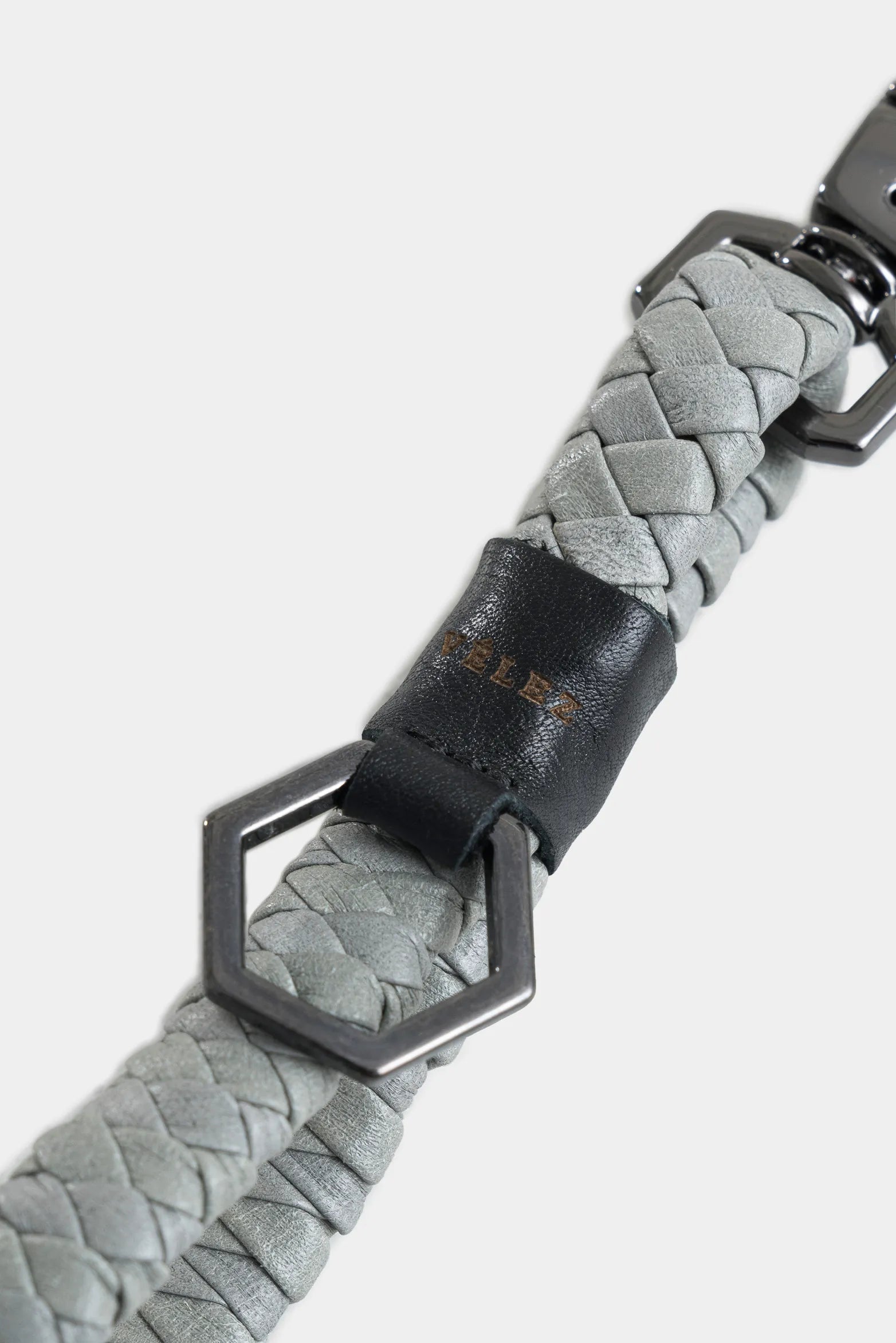 LLAVERO ALAVA DE CUERO PARA HOMBRE ARGOLLERO HEXÁGONO