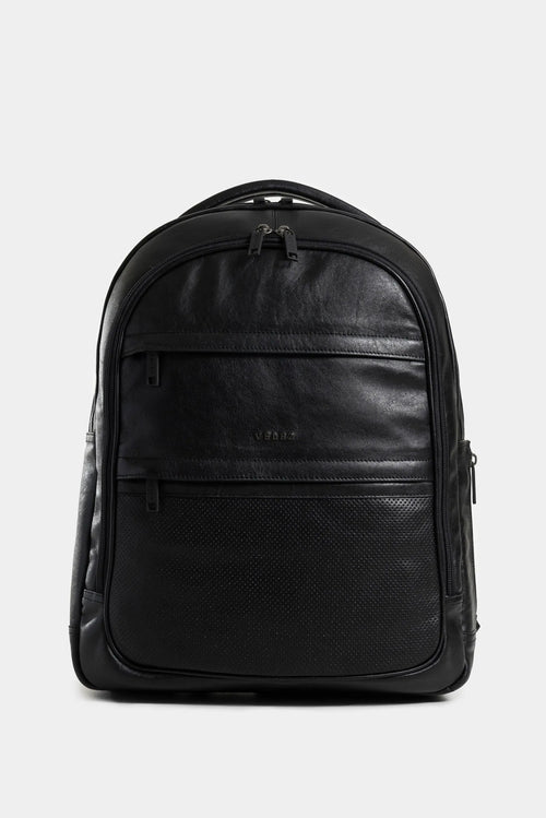 MOCHILA WATERPROOF 2 DE CUERO PARA HOMBRE CREMALLERA BIDIRECCIONAL