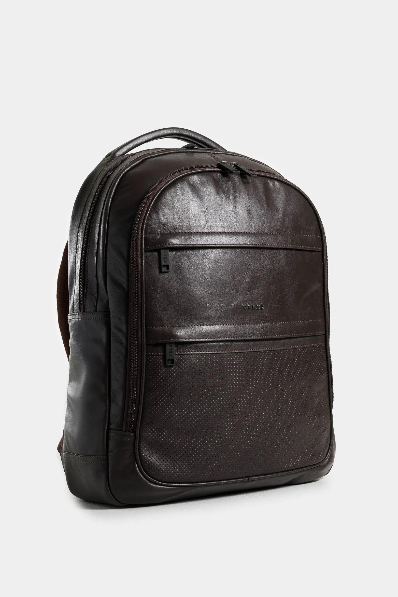 MOCHILA WATERPROOF 2 DE CUERO PARA HOMBRE CREMALLERA BIDIRECCIONAL