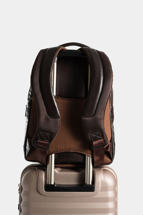 MOCHILA WATERPROOF 2 DE CUERO PARA HOMBRE CREMALLERA BIDIRECCIONAL