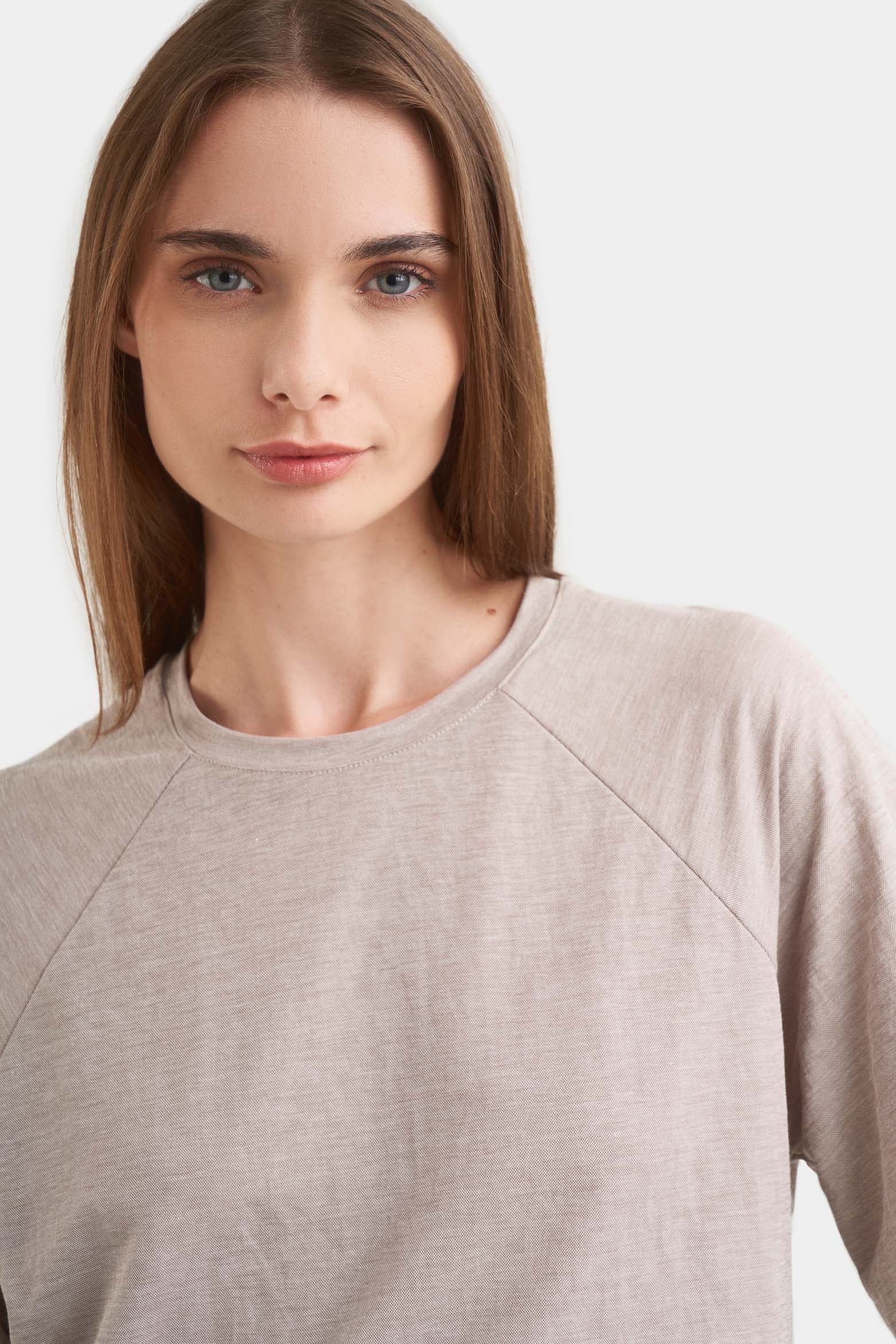 CAMISETA TRUFA TEJIDO DE PUNTO PARA MUJER EFECTO JASPE