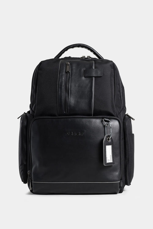 MOCHILA SECURITY DE LONA PARA HOMBRE DETALLES EN CUERO