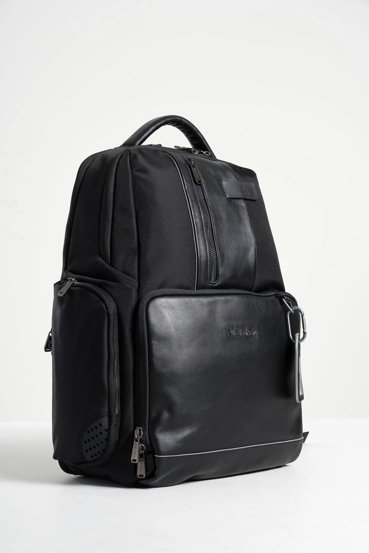 MOCHILA SECURITY DE LONA PARA HOMBRE DETALLES EN CUERO