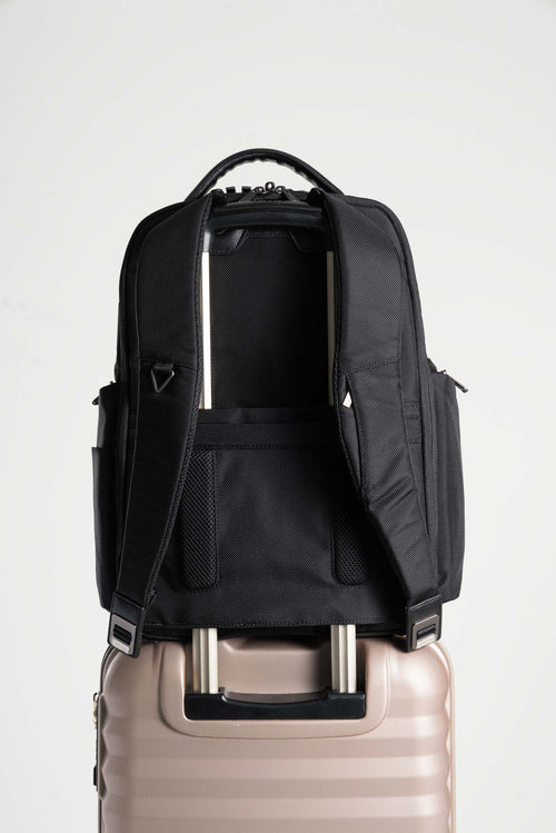 MOCHILA SECURITY DE LONA PARA HOMBRE DETALLES EN CUERO