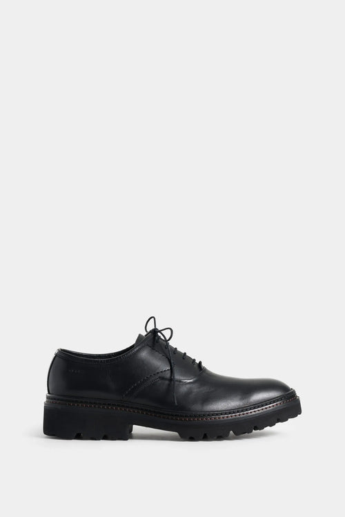 ZAPATOS CORDÓN VITELO DE CUERO PARA HOMBRE EFECTO ENVEJECIDO