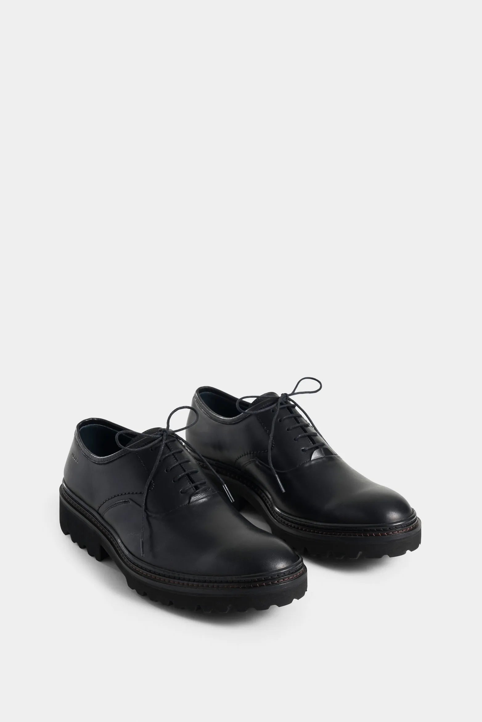 ZAPATOS CORDÓN VITELO DE CUERO PARA HOMBRE EFECTO ENVEJECIDO
