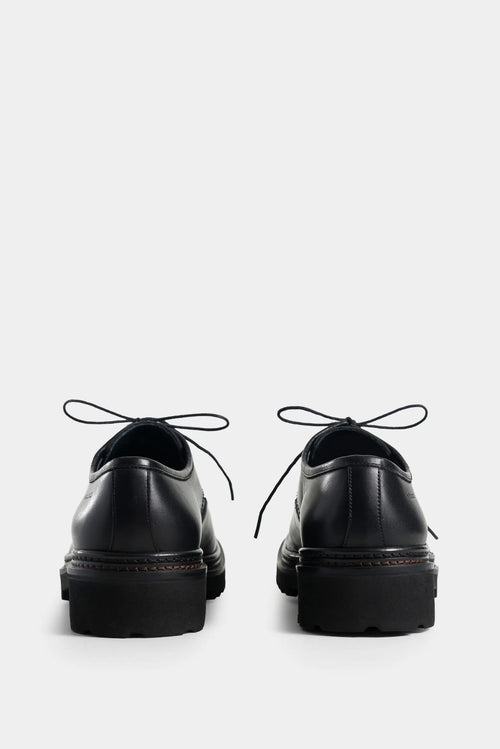 ZAPATOS CORDÓN VITELO DE CUERO PARA HOMBRE EFECTO ENVEJECIDO