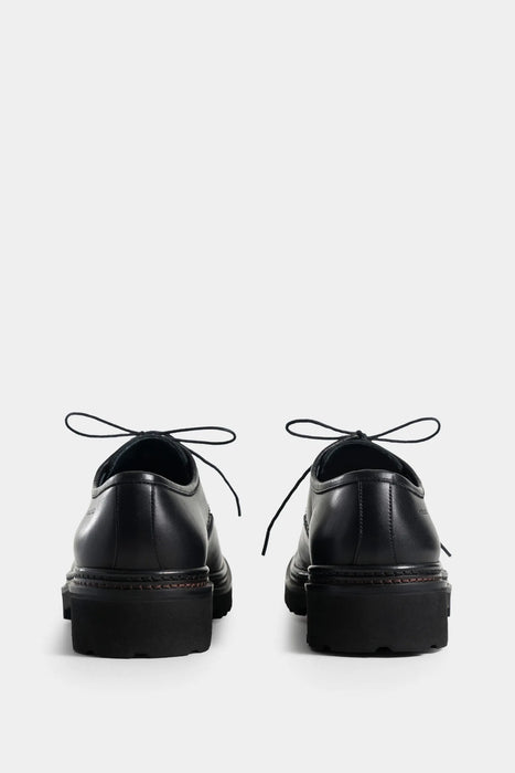 ZAPATOS CORDÓN VITELO DE CUERO PARA HOMBRE EFECTO ENVEJECIDO