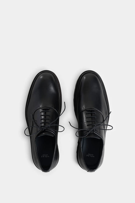 ZAPATOS CORDÓN VITELO DE CUERO PARA HOMBRE EFECTO ENVEJECIDO