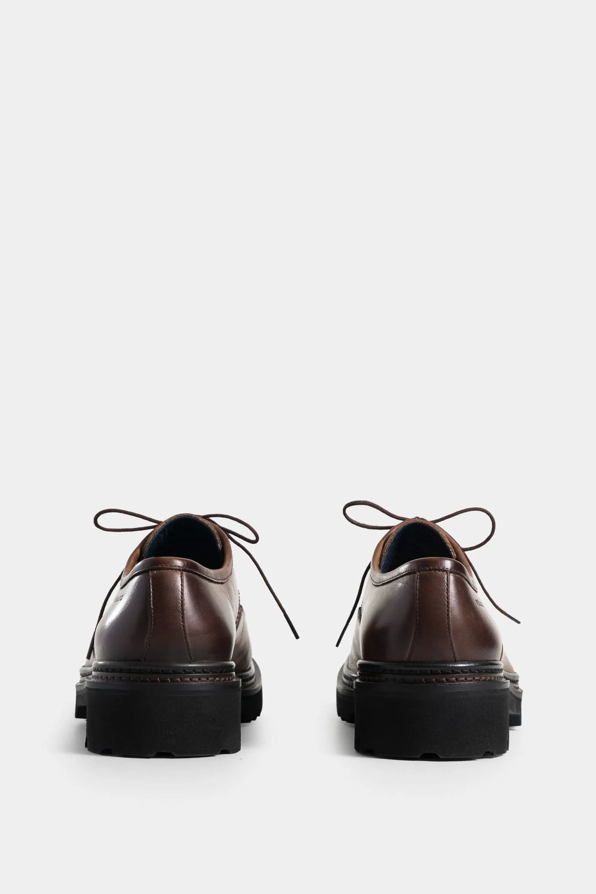 ZAPATOS CORDÓN VITELO DE CUERO PARA HOMBRE EFECTO ENVEJECIDO