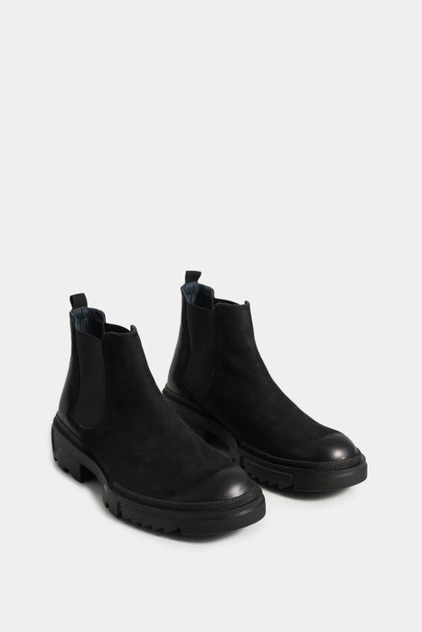 BOTAS CAVAL DE CUERO PARA HOMBRE SILUETA CHELSEA