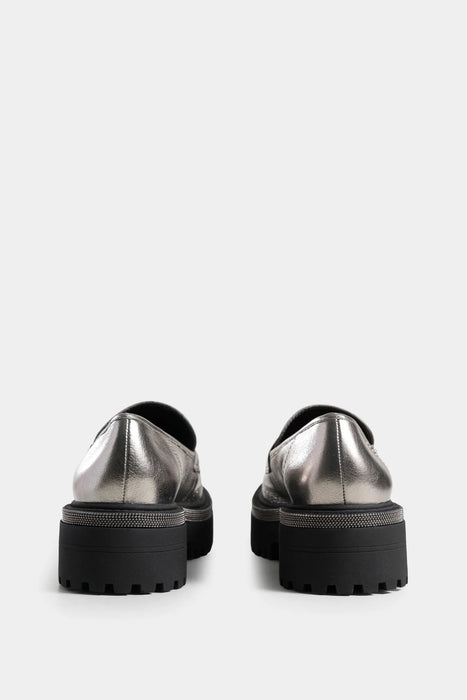 Mocasines thalia de cuero tipo folia para mujer vira millaré