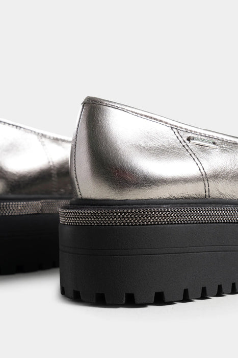 Mocasines thalia de cuero tipo folia para mujer vira millaré