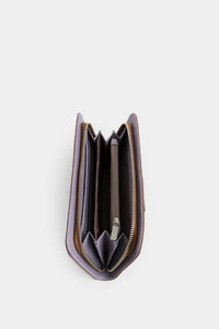 PORTA CHEQUERA ANGOLA DE CUERO PARA MUJER BRILLO NATURAL