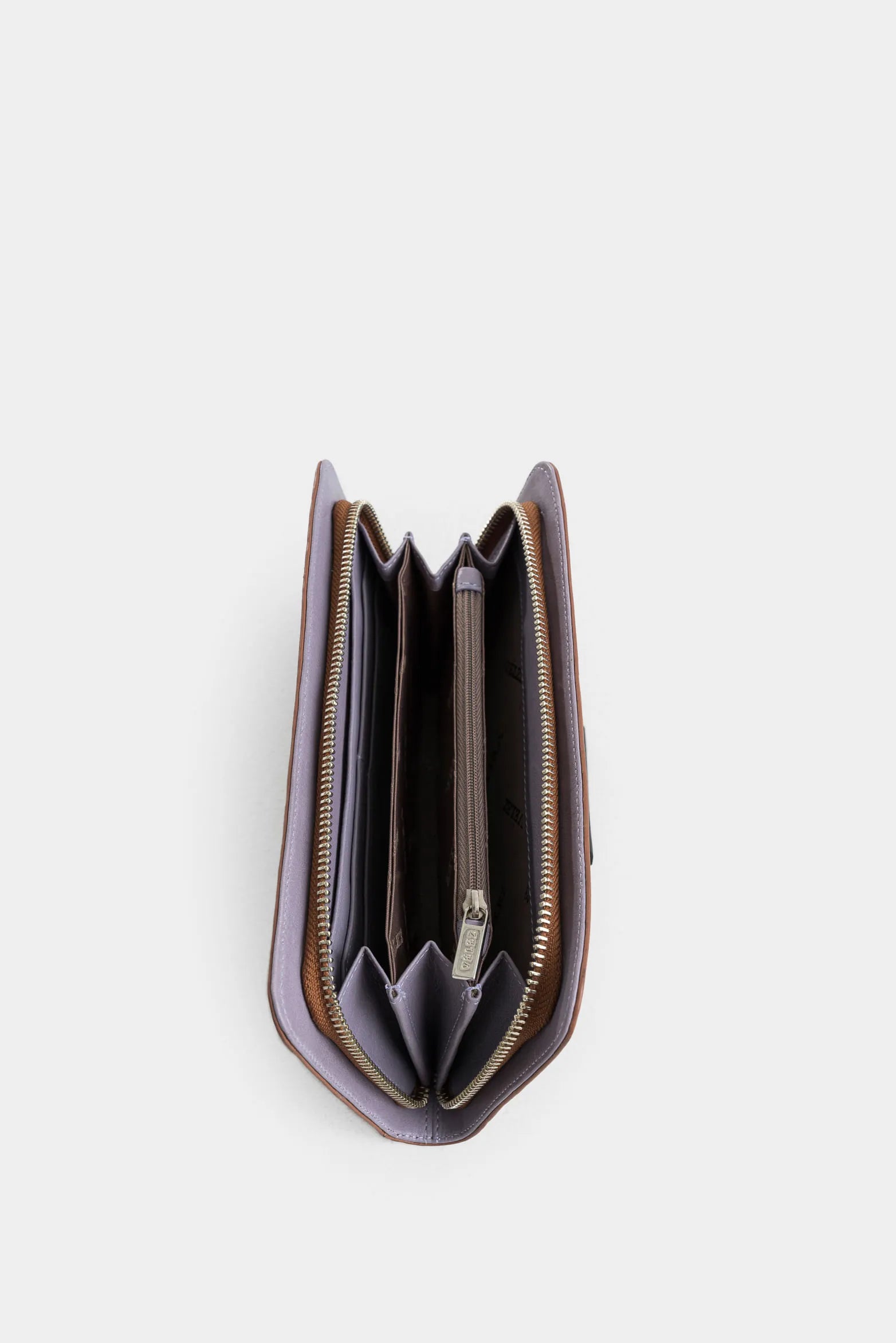 PORTA CHEQUERA ANGOLA DE CUERO PARA MUJER BRILLO NATURAL