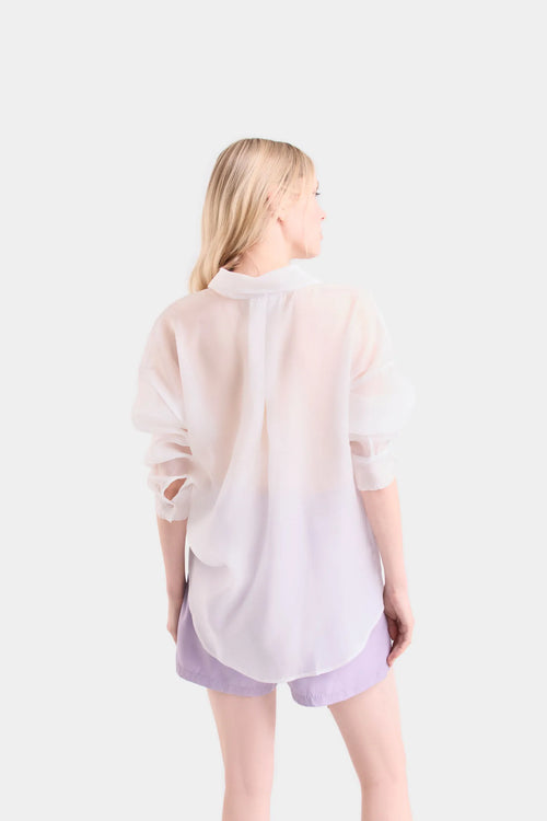 CAMISA THAILA EN TEJIDO PLANO PARA MUJER TABLA POSTERIOR