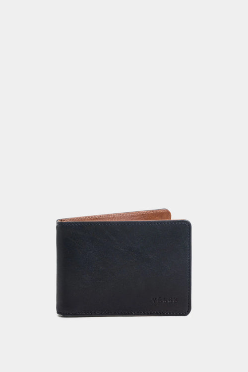 PORTA BILLETES HELIOS DE CUERO PARA HOMBRE SILUETA MINIMALISTA