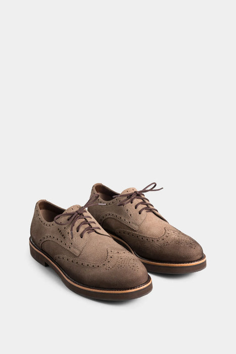 ZAPATOS DE CORDÓN ALESSIO DE CUERO GAMUZA PARA HOMBRE EFECTO ESCRIBIENTE