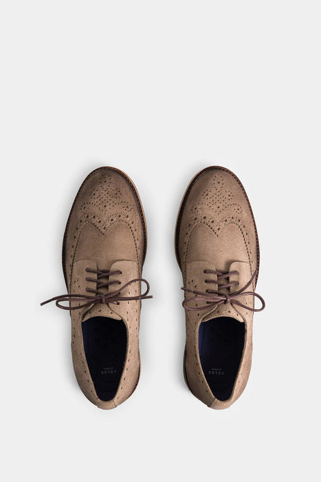 ZAPATOS DE CORDÓN ALESSIO DE CUERO GAMUZA PARA HOMBRE EFECTO ESCRIBIENTE