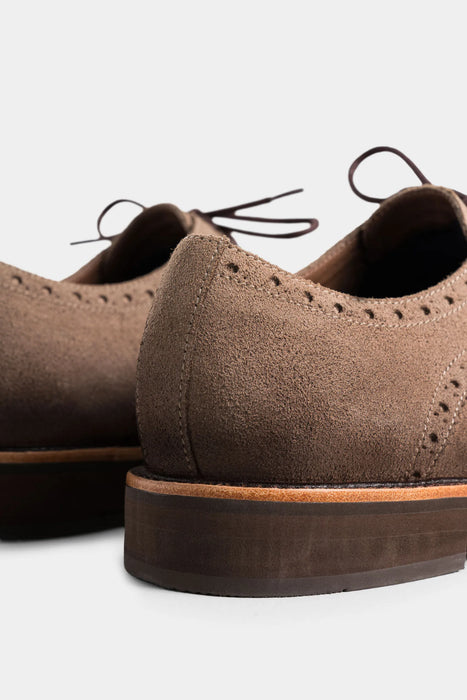 ZAPATOS DE CORDÓN ALESSIO DE CUERO GAMUZA PARA HOMBRE EFECTO ESCRIBIENTE