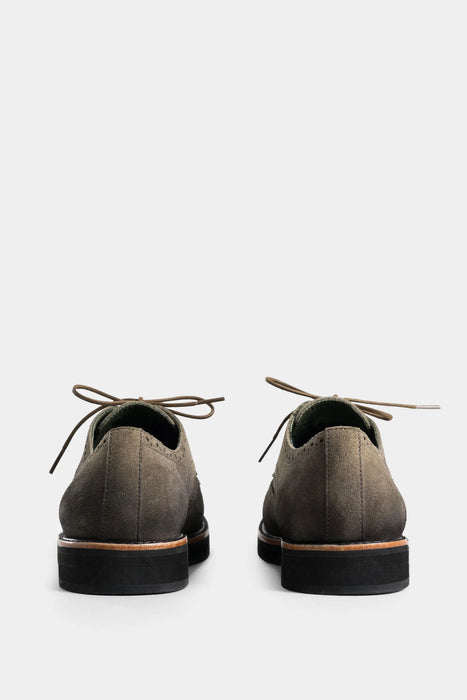 ZAPATOS DE CORDÓN ALESSIO DE CUERO GAMUZA PARA HOMBRE EFECTO ESCRIBIENTE