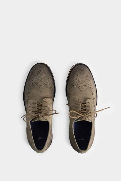 ZAPATOS DE CORDÓN ALESSIO DE CUERO GAMUZA PARA HOMBRE EFECTO ESCRIBIENTE