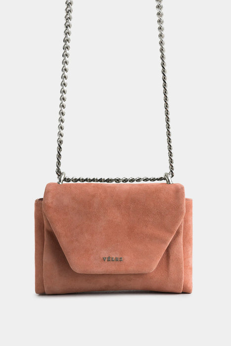 Bowling lili de cuero gamuza para mujer cadena