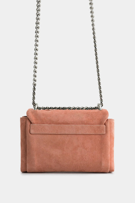 Bowling lili de cuero gamuza para mujer cadena