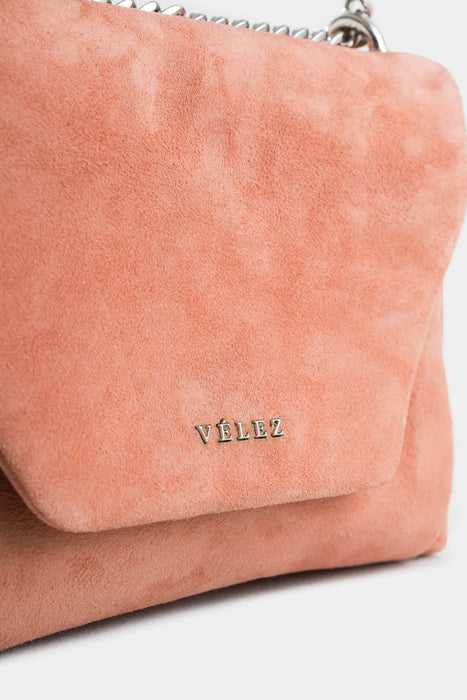 Bowling lili de cuero gamuza para mujer cadena