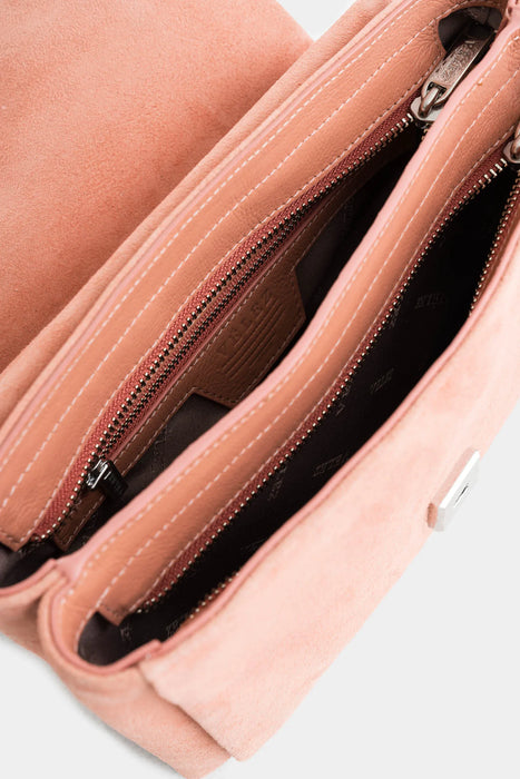 Bowling lili de cuero gamuza para mujer cadena