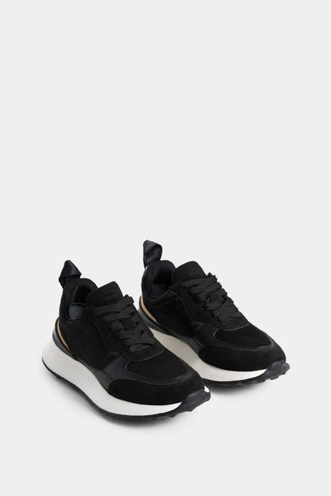 SNEAKERS AURORA DE CUERO FOLIA PARA MUJER DETALLES CUERO