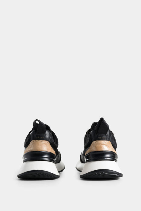 SNEAKERS AURORA DE CUERO FOLIA PARA MUJER DETALLES CUERO