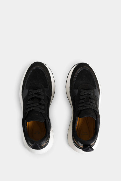 SNEAKERS AURORA DE CUERO FOLIA PARA MUJER DETALLES CUERO