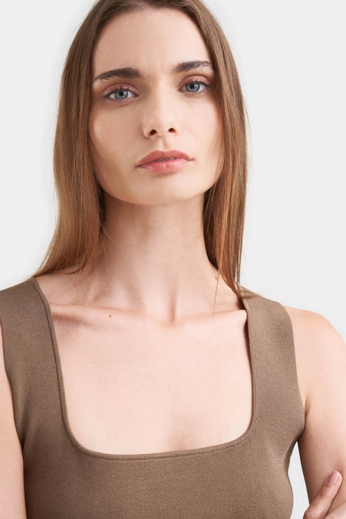 TOP ALISA TEJIDO PARA MUJER ESCOTE CUADRADO