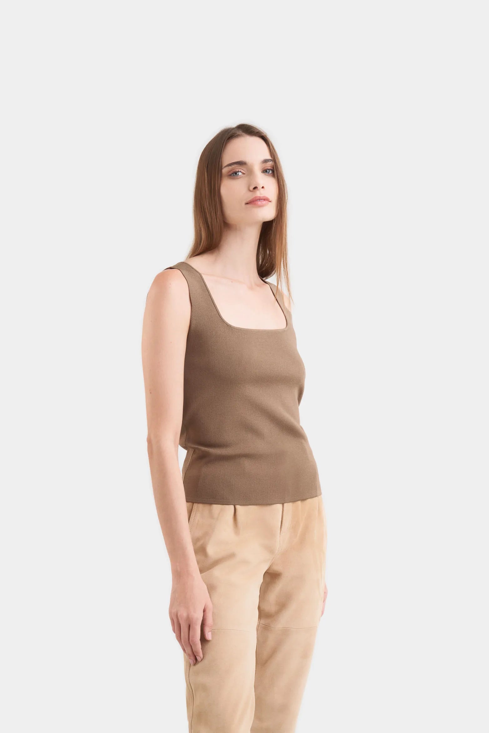 TOP ALISA TEJIDO PARA MUJER ESCOTE CUADRADO