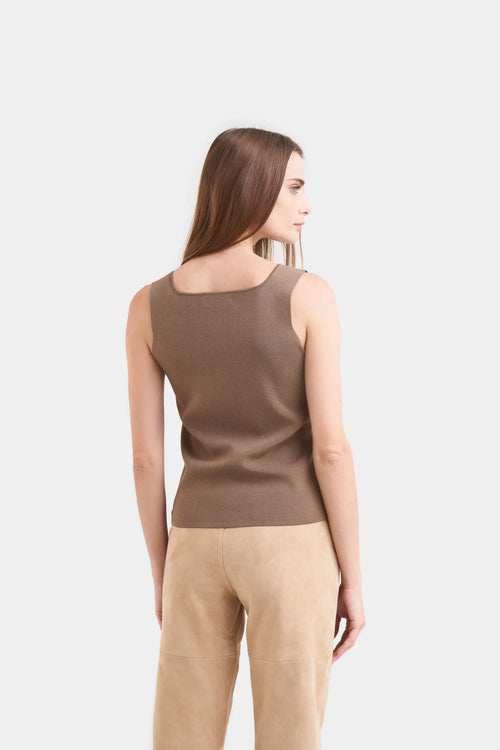 TOP ALISA TEJIDO PARA MUJER ESCOTE CUADRADO