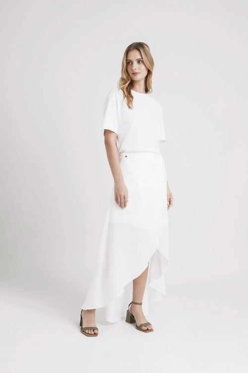 FALDA THAILA EN TEJIDO PLANO PARA MUJER SILUETA TUBO