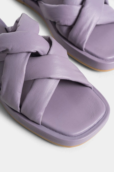 SANDALIA PLANA BACOPA DE CUERO PARA MUJER STRAPS ACOLCHADOS