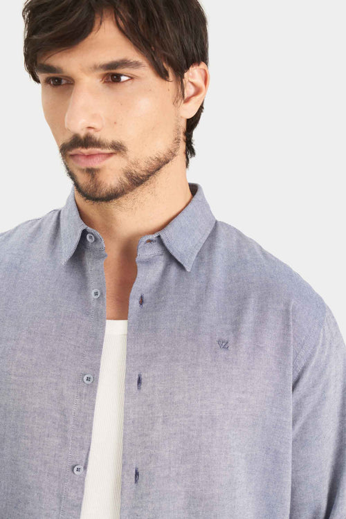 CAMISA OXFORD MANGA LARGA CALAGUA PARA HOMBRE SEMIFITTED