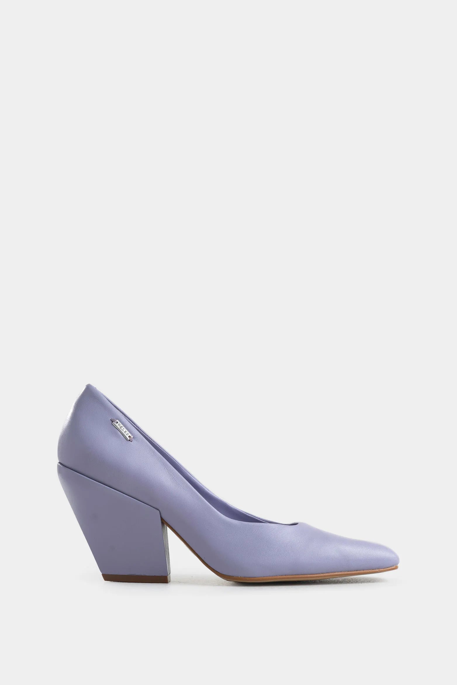 Tacones Cerrados Libra de Cuero para Mujer Punta Cuadrada