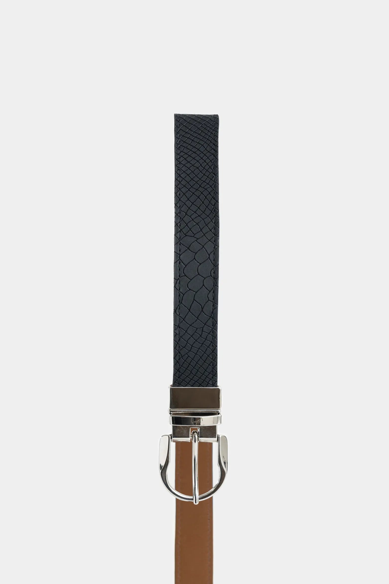 CINTURÓN DOBLE FAZ RAVELLO DE CUERO PARA HOMBRE HEXAGONAL